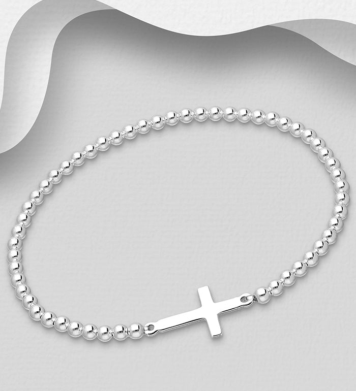 Pulsera Ball & Cross Stretch Bracelet I