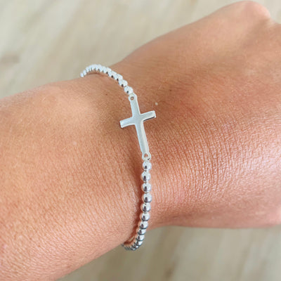 Pulsera Ball & Cross Stretch Bracelet I