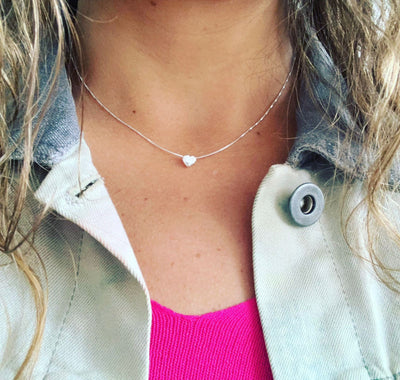 Collar Mini Heart Plata