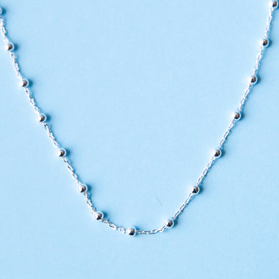 Choker Silver Dots