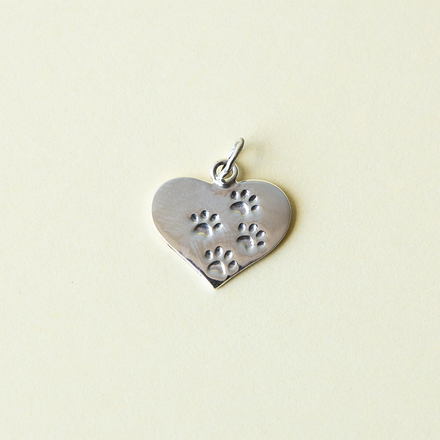 Charm heart & paw print