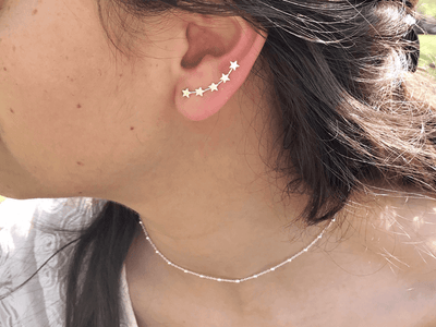 Choker Silver Dots