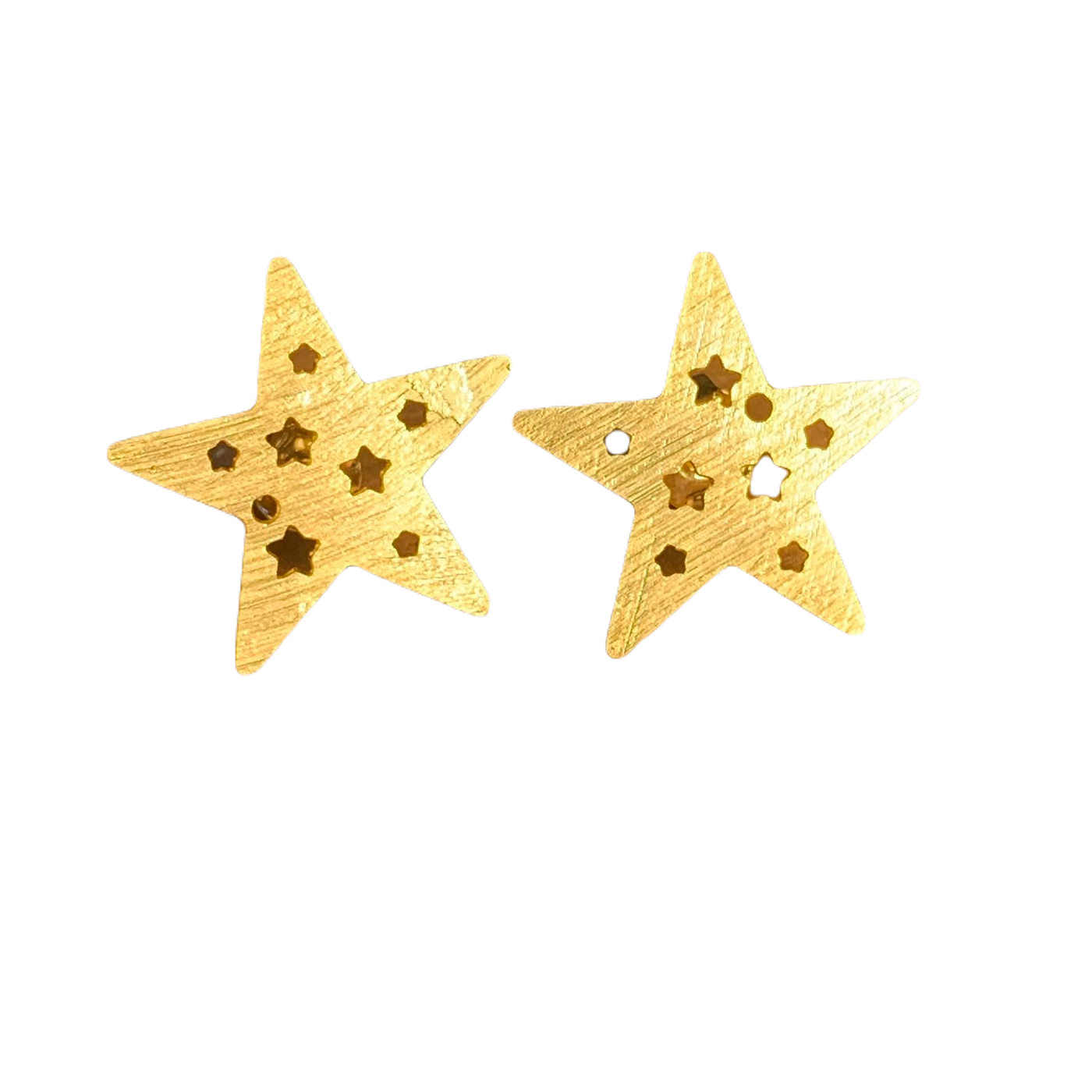 Aros Estrella Calada Gold