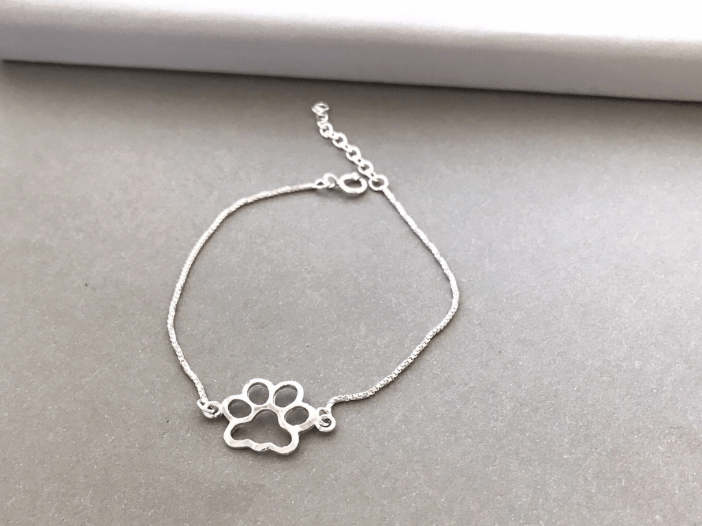 Pulsera Paw Print - Plata